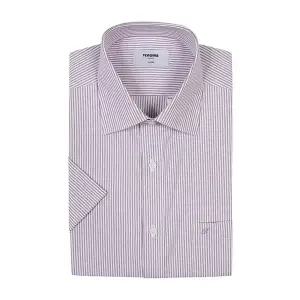 [레노마](센텀시티점)(일반핏)시원하고 착용감좋은 쾌적한 카치온 스판 슬럽 스트라이프 반소매셔츠(ROU...