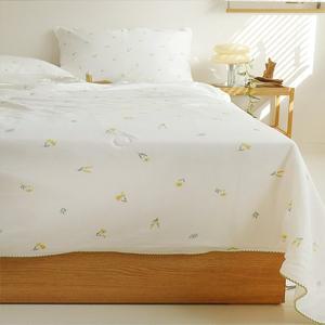 [은남침구]아이스 쿨링 초냉감 쾌적한 얇은 여름이불 냉감데이지-그린 블루