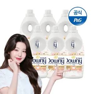 다우니 5성급 호텔컬렉션 코튼 1Lx6 초고농축 섬유유연제 본품