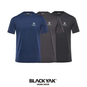 P-드라이셀 기능성 반팔 라운드 (3종세트 네이비+그레이+블랙) 블랙야크반팔티셔츠