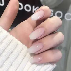 바르나 시럽 누드 웨딩 붙이는 네일팁 인조손톱 세트 A타입