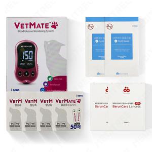 벳메이트 반려동물용 혈당측정기 혈당계+시험지200매+침200개+솜200개 세트