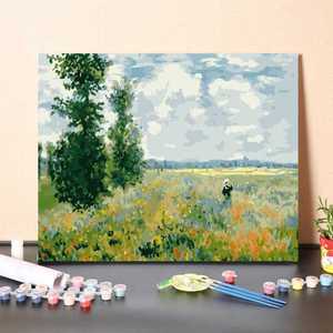 풍경 피포페인팅 유화 캔버스 세트 페인트 명화 그리기 모네