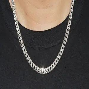 [차차실버]더글라스 8mm 은목걸이 두꺼운 남자 여자 커플 심플 무난 925실버 순은