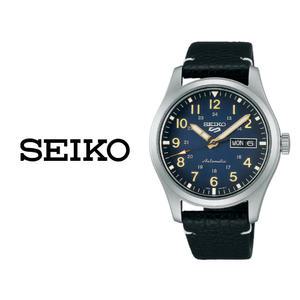 세이코5 일본산 SPORTS 오토매틱 SRPG39 가죽 남자 남성 군인군대 손목시계