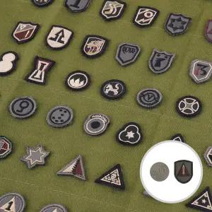 미니 사단 패치 - 군인 군대 군용 전술 택티컬 가방 키링 와펜 소속 부대 육군 벨크로