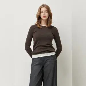 [롯데백화점]시슬리 울 블렌드 배색 니트 SAKPE7561