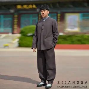 [3539] (남) 5미리 이중지 2피스 한벌 저고리 바지 / 춘추복 봄가을 거사님 남자 남성 생활한복 개량한복