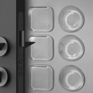 실리콘 충격 흡수 도어훅 투명/문/소음/방지/범폰/스티커/방문콕방지/미끄럼/고무/패드/쿠션/문쿵방