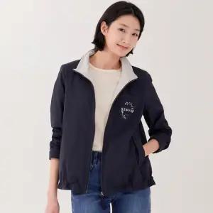 [지센] 스판 콘트라스트배색 반넥 코쿤 코트 LCCAP225_DN