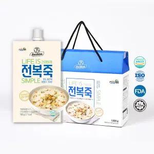 [진심]전복죽 선물세트 12팩입 스파우트 파우치 완도 전복