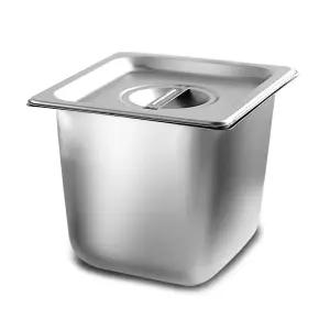 국산 스텐 밧드 6인치 1/6 식당 급식 업소용 바트 반찬통