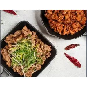 [마녀바스켓] 대구 북성로 연탄불고기 300g x4팩+불연탄불고기300g x4팩(총 2.4kg)
