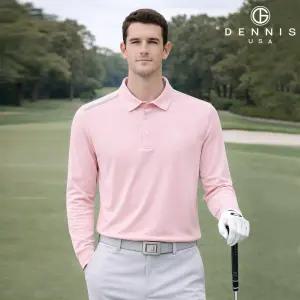 [데니스골프] 26SS신상 남성 라인포인트 긴팔카라티_NARSMTS002