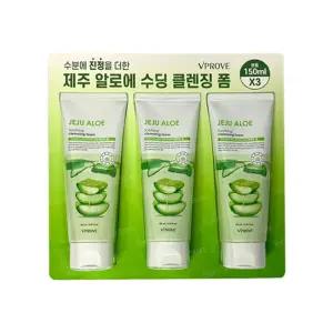 비프루브 제주알로에 수딩 클렌징폼 150ml X3