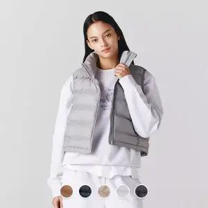 [지오다노] 373906 여자 숏 패딩 조끼