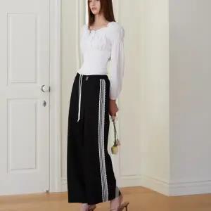 [롯데백화점]에고이스트 [BLUE LABEL] 밴딩 배색 와이드 팬츠 ES2OPT02