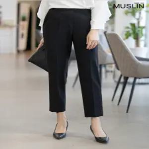 [모슬린]엄마옷 밴딩 세미 일자 정장바지 613FGH518 마담중년여성빅사이즈50대60대