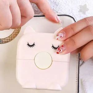 휴대 간편 전용케이스 앞머리 정리 손질 미용 가위 빗 일체형 셀프 헤어 손질 도구