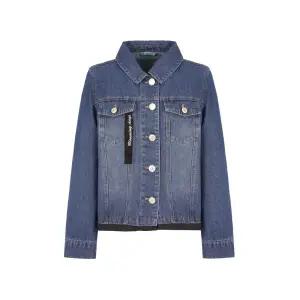 [크로커다일레이디] 크로커다일레이디 밑단 배색 데님 자켓CLESJK103