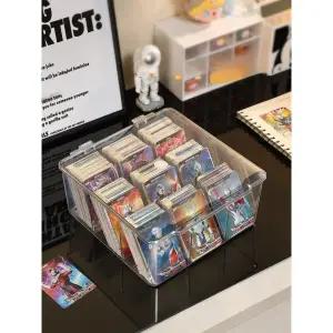 프리미엄 아크릴 포카 케이스 덕질 정리함 보관통 굿즈 카드 9칸 보관함 투명