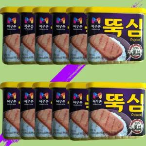 목우촌 뚝심 340g x 12개 햄 깡통 캔 프레스 (1srr)