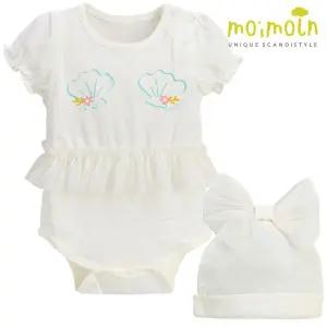 [보리보리/모이몰른]유아 머메이드 반팔 바디수트(+모자 세트) M222BUN16P