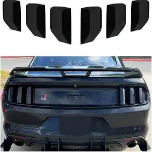 포드 머스탱 GT 쉘비 GT350 V6 V8 에코부스트 2015 2016 2017 스모크 블랙용 와일드웰 테일 라이트 커버