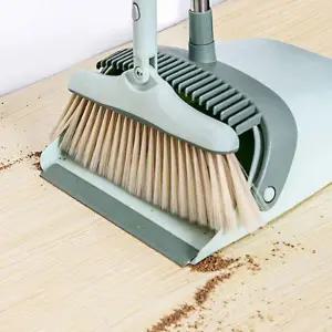 긴 빗자루 다용도 자립형 머리카락 빗자루 쓰레받기 제거 간편 청소 용품