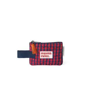 마스마룰즈 Mini strap pouch_Heart check Navy