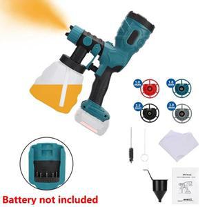 1200ML 42000rpm 고품질 모터 자동 에어브러시 키트 보쉬 18V 배터리 무선 페인트 스프레이 건 가구 캐비닛