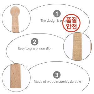 3pcs 나무 마사지 막대 세트 천연 지압 스틱 발 피부 관리 도구 휴대용 여행용