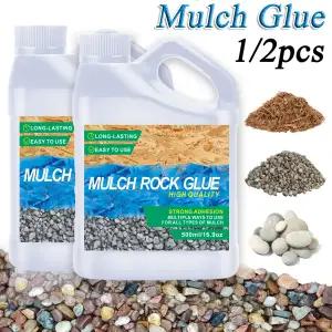 조경용 멀치 접착제 12개 빠른 건조 무독성 내후성 강력한 자갈 결합제 정원용 자갈 안정제