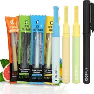 시그트러스 금연 흡입기 - 니코틴 프리 무연 자연 갈망 및 흡연자 베이퍼를 위한 습관 대체 비전기