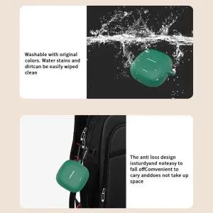 REDMI Buds 8 Lite 실리콘 케이스 18mm 두께의 충격 방지 무선 충전 호환 먼지 플매트 카펫 러그 카라비너