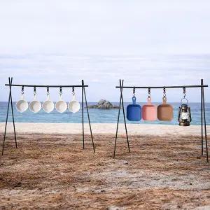 플레이팅 손잡이형 사각앞접시 5P세트