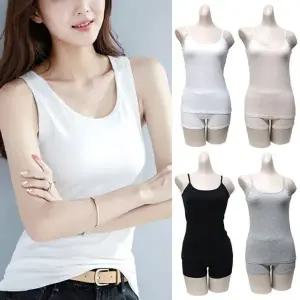 [서울양말]국내산 여성 학생 3종 민소매 기본나시 끈나시 데일리 면나시