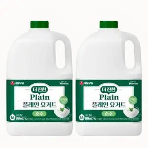 [냉장] 서울우유 더진한 플레인 요거트 순수 2.45Lx2개