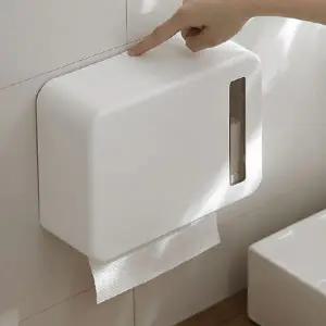 핸드타올 케이스 무타공 벽걸이 걸이형 페이퍼 타올 케이스 접착식 생활용 다용도 사무실 욕실 간편 주방