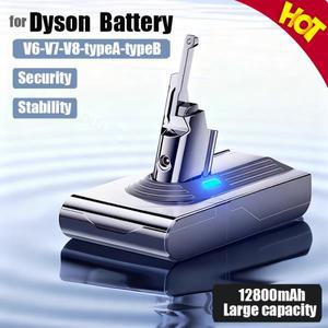 다이슨 V6 V7 V8 AandB용 충전식 배터리 12800mAh 다이슨 시리즈 SV07 SV09 SV10 DC58 DC31 등용 교체 배터