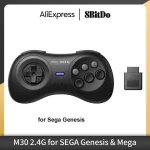 호환  8BitDo M30 2.4G 무선 게임패드 게임 컨트롤러  세가 제네시스 및 세가 메가 드라이브용 - 제네시스