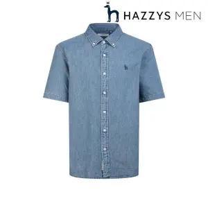 [헤지스](센텀시티점) [26SS] 데님 워싱 반팔 셔츠 (HZSH6B505) C