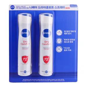 니베아 데오드란트 스프레이 드라이콤포트 2개 겨드랑이 냄새제거