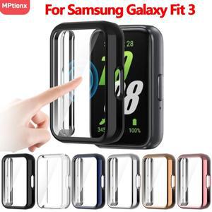 삼성 갤럭시 핏 3 케이스 핏3 액세서리에 대한 전체 소프트 TPU 화면 보호기 튼튼한 커버 셸