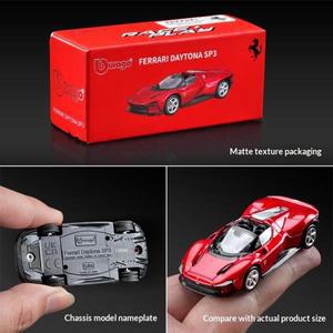 페라리 다이캐스트 모델카 1/64 스케일 데이토나 SP3 FXX K 812 컴피티즌 모나즈 SP1 미니어처 스포츠카 수