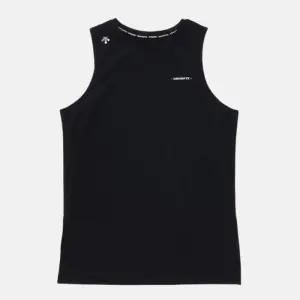 데상트 여성 베이직 기능성 슬리브리스 블랙 SP222TST42