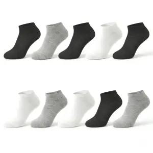 이제이 남성 남자 무지 스니커즈 발목 양말 10켤레