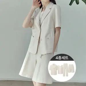 여름쿨셋업4종(반팔자켓+슬리브리스+반바지+긴바지)