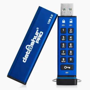 iStorage dataAshur PRO 8GB 암호화된 USB 레벨 보호 비밀번호 140-2 메모리 방진/방수성 3 인증 FIPS 스틱