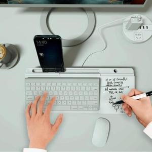 핫글라스 데스크 화이트보드 수납 메모 스탠드 강화 유리